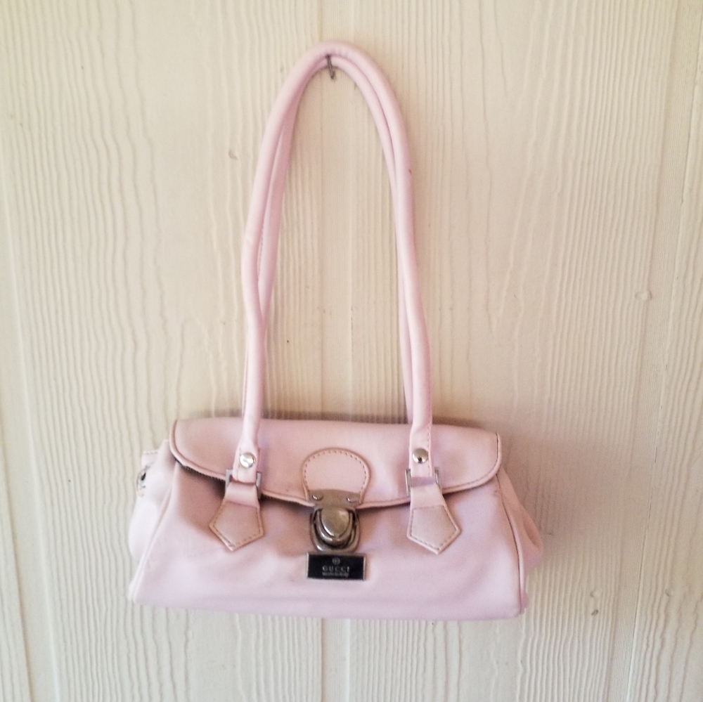 Soft Leather Gucci Purse Pink Mini Vintage
